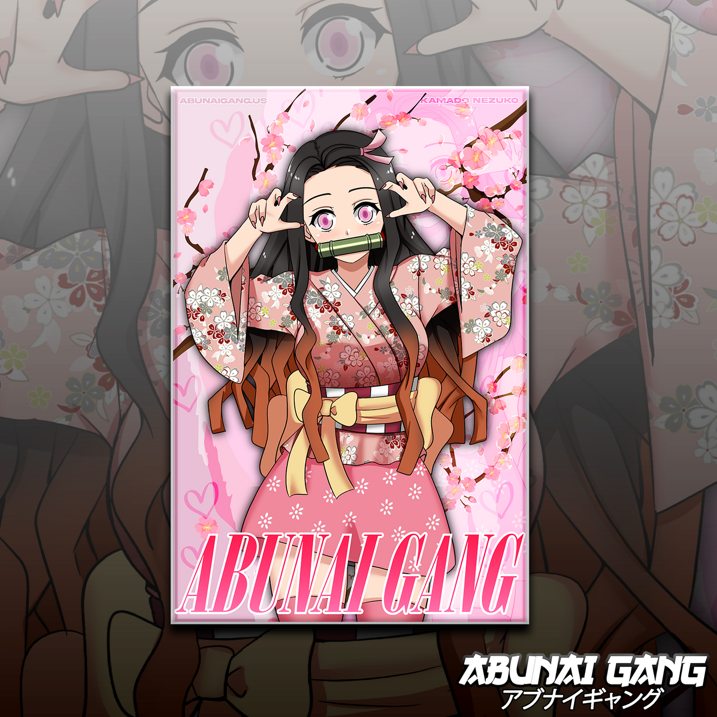Yukata Nezuko Print