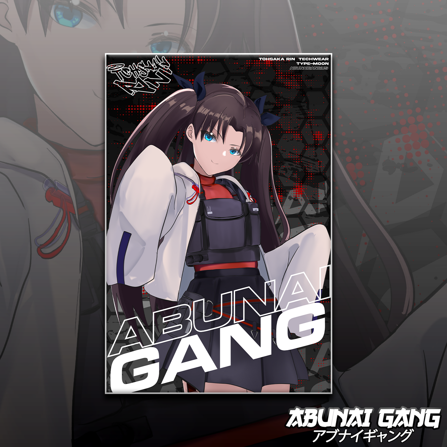 Techwear Rin Tohsaka Print